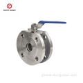 Stainless Steel Flanged Ball Valve Flanged super thin ball valve Manufactory
